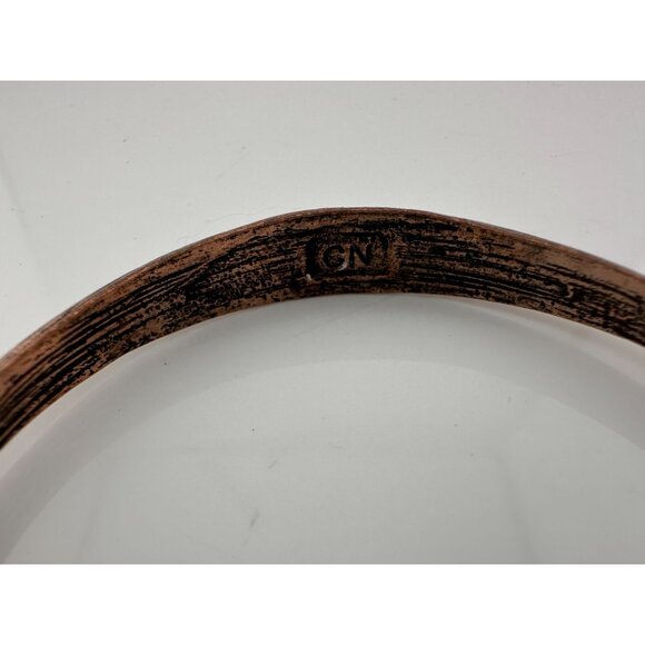 Women's Rhinestone Copper Bangle Bracelet - Picture 10 of 16